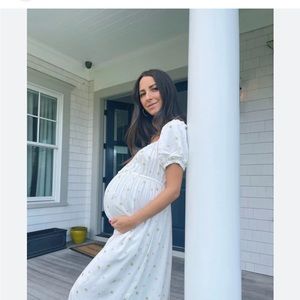 A Pea in the Pod Pietro Brunelli Tessa Maxi Maternity Dress NWT XS